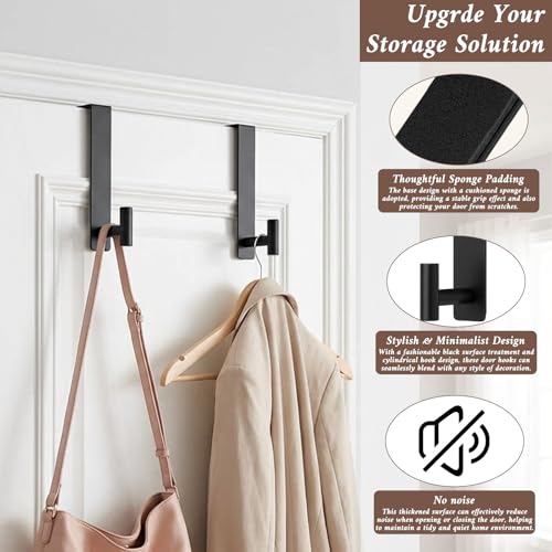 Heavy Duty Stainless Steel Over The Door Hooks