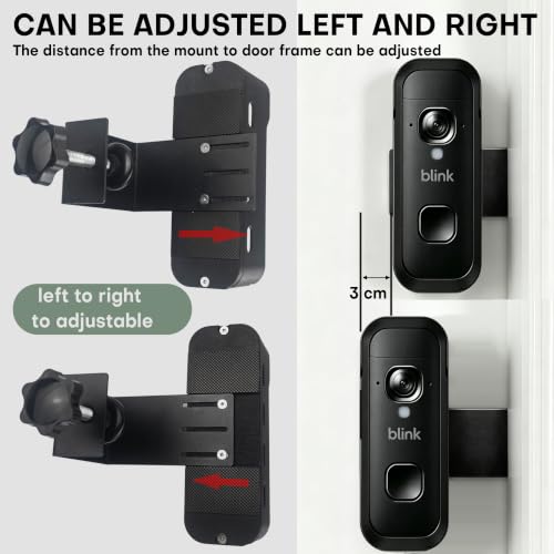 Anti Theft Ring Encased Door Mount Bracket for Blink New Battery Doorbell 2K+