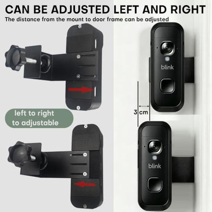 Anti Theft Ring Encased Door Mount Bracket for Blink New Battery Doorbell 2K+