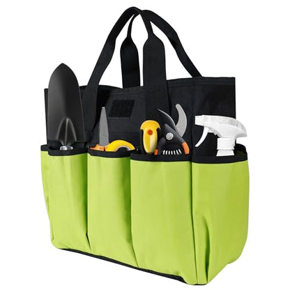 Portable Gardening Tool Tote Bag Organizer with 16 Pockets