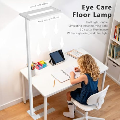 76" Led Floor Lamp (White)