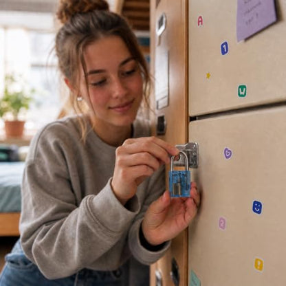 Transparent Padlock 5 (Transparent Lock-Blue)