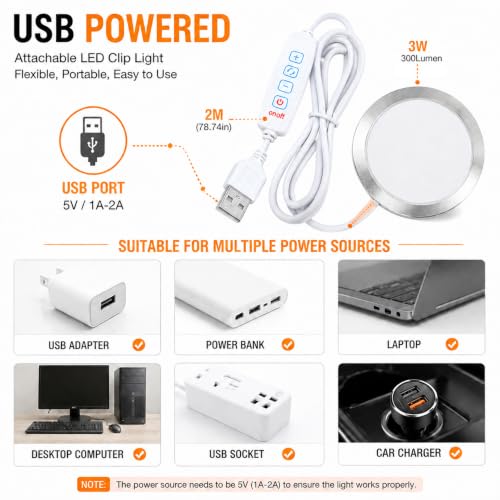 USB LED Puck Light