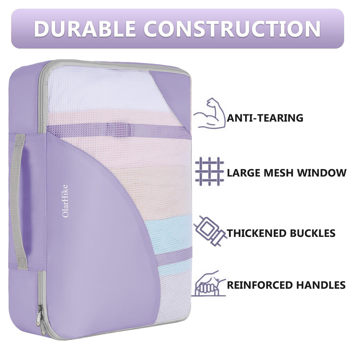Packing Cubes for Travel (13 Purple)