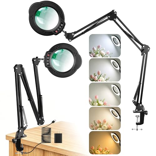 Magnifying Glass with Light and Stand