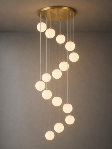 Modern Ball High Ceiling Chandelier