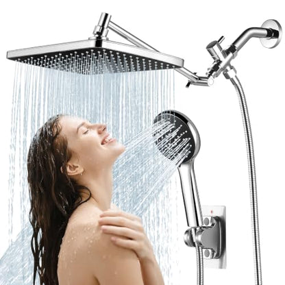 Shower Head with Handheld (A-Chrome / Rectangular 12")