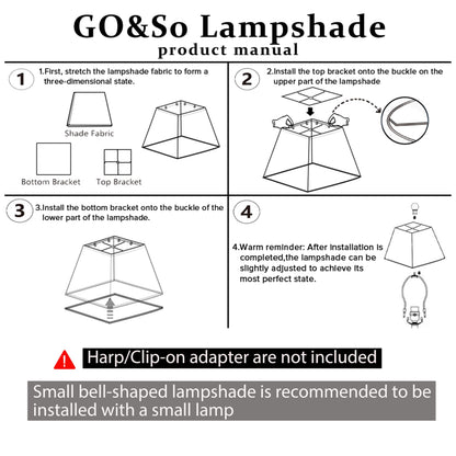Small Square Lampshades for Table Lamps Set of 2 Black (Black-faux silk / 4 × 9 × 8.3 inches (2 pack))