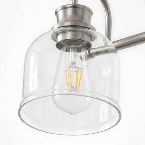 4 Lights 32" Bathroom Vanity Light Fixtures (Brushed Nickel / 4 Lights)