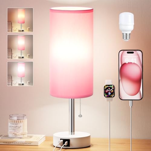 Pink Small Table Lamp for Bedroom