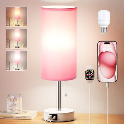 Pink Small Table Lamp for Bedroom