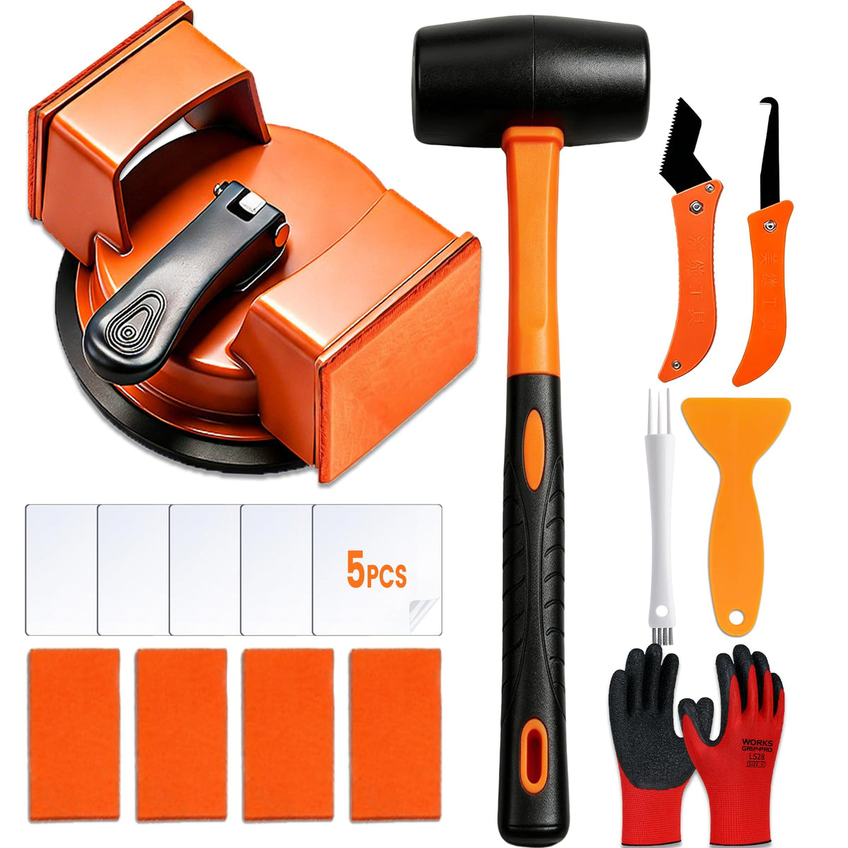 Floor Gap Fixer Tool Double 90° Suction Cup Flooring Repair Kit Pro