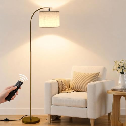 Floor Lamp with Linen Shade