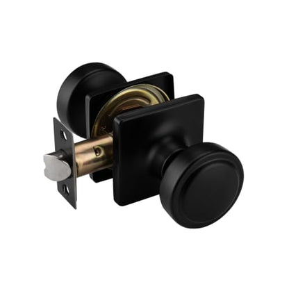 Black Door Knobs with Turn Lock for Privacy Door Use