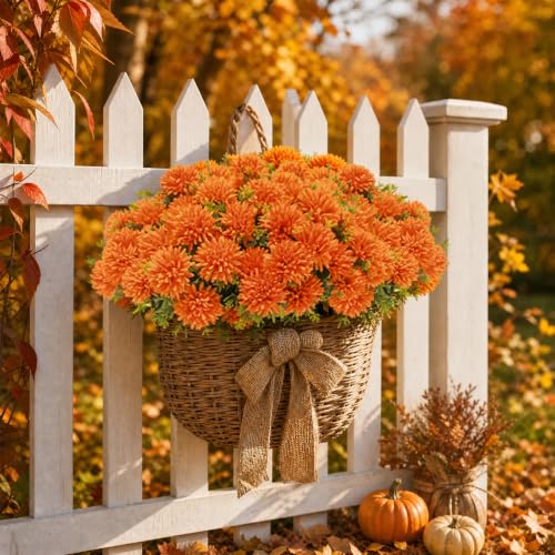 Artificial Mums Flowers for Outdoors