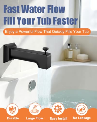 Tub Spout with Diverter (Matte Black)