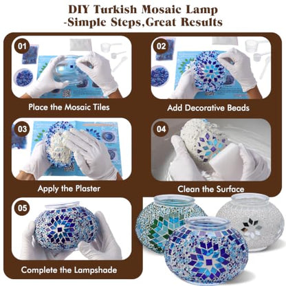 DIY Turkish Lamp Kit for Adults (Blue)