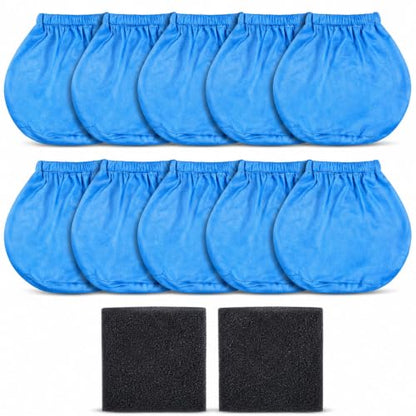 VRC2 Cloth Vacuum Filters + VFF21 Foam Filters Compatible with Vacmaster 1.5