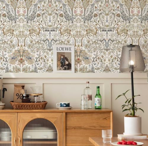 Victorian Botanical Peel and Stick Wallpaper