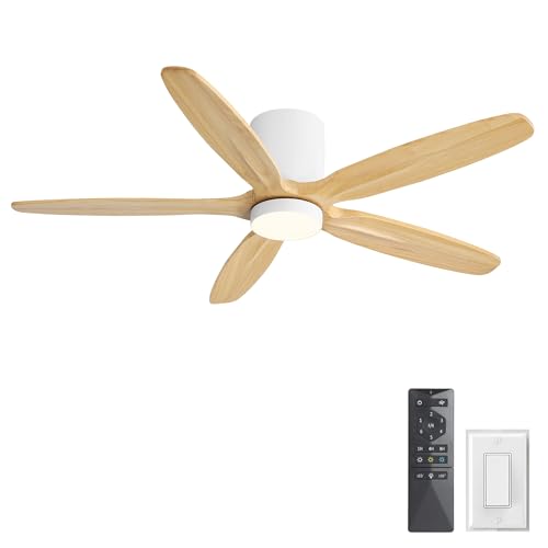 54" Flush Mount Ceiling Fan with Light