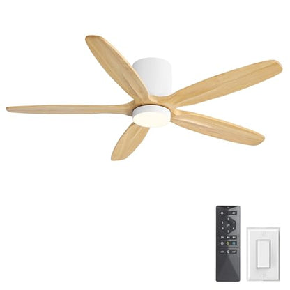 54" Flush Mount Ceiling Fan with Light