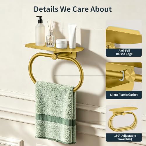 Hand Towel Holder with Shelf
