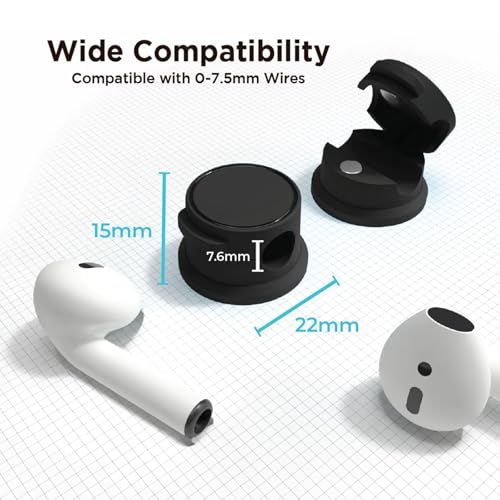 Cable Management Magnetic Snap Organizer 6