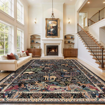 10x14 Large Area Rug (Black/Multi / 10' x 14' (Rectangular))