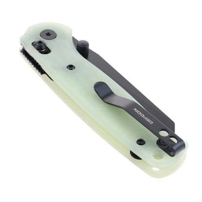 Knives ARTIFACT Glow In the Dark G10 Handle Axis Lock Pocket Knife with Sandvik 14C28N Blade