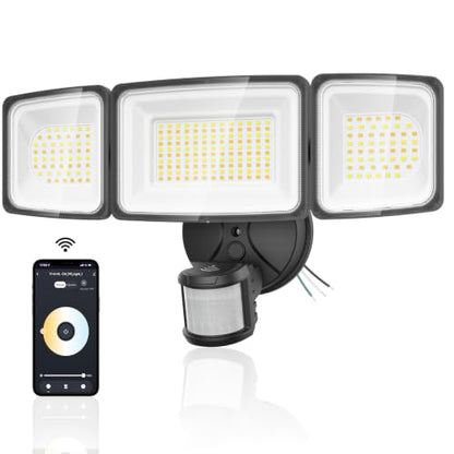 100W Smart Outdoor Security Lights with Motion Sensor