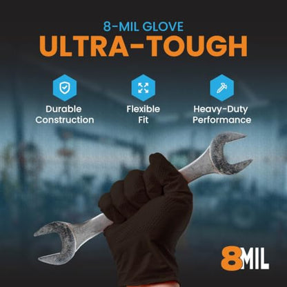 Nitrile Diamond Texture Gloves