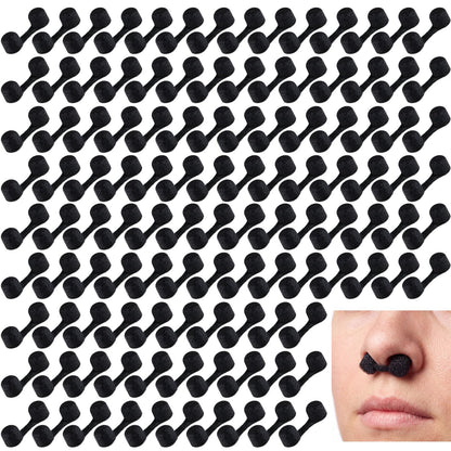 750 Pcs Nose Filters for Dust Disposable Sponge Nose Plugs (Black)