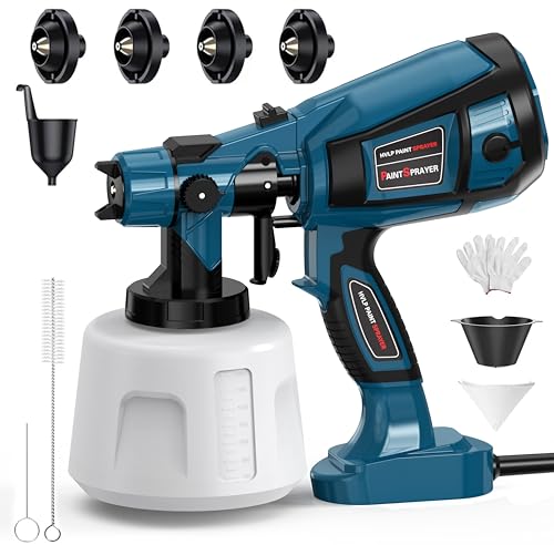 Cordless Paint Sprayer Electric Spray Paint Gun with High Capacity Container Easy to Clean for House Painting