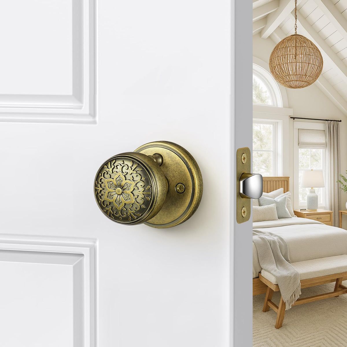 Aged Brass Door Knobs (Aged Brass)