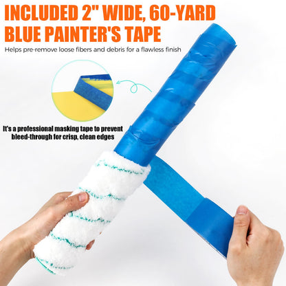 18 Inch Microfiber Paint Roller Covers (3/4" Nap)