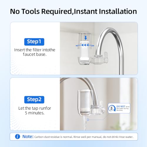 Water Filter for Sink Faucet Replacement Set