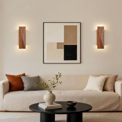 Walnut Stone wall lamp