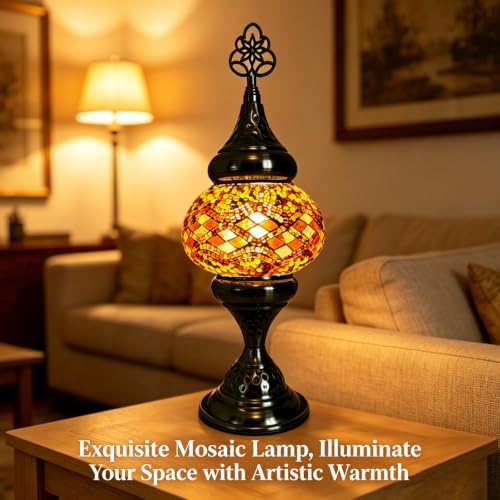 Turkish Desk Lamp with Bronze Base