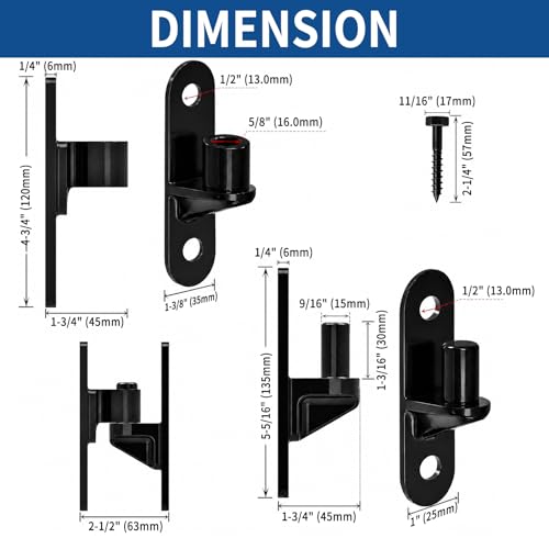 Gate Hinges for Wooden Fences Heavy Duty Shed Hinges Barn Door Hinges