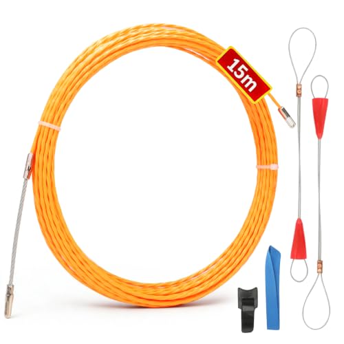 Fish Tape Wire Puller Through Wall Wire Threader Fish plus Fish Cable Fastener with Steel rope