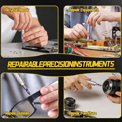 Magnetic Screwdriver Set with 4 Handles