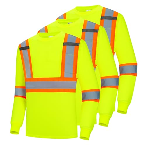 Hi Vis Long Sleeve Safety Shirts