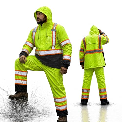 Hi Vis Rain Suits for Men