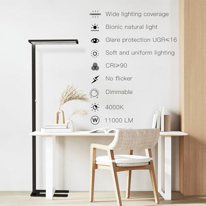 76" Led Floor Lamp (Black)