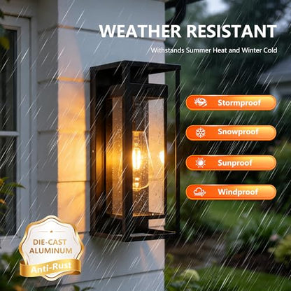 15 Inch Motion Sensor Outdoor Wall Light Fixtures Waterproof Porch Lights Outdoor Anti