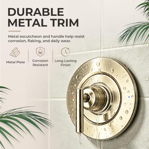 Shower Valve Trim Kit Compatible with Moen Gibson T2901 Posi