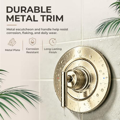 Shower Valve Trim Kit Compatible with Moen Gibson T2901 Posi
