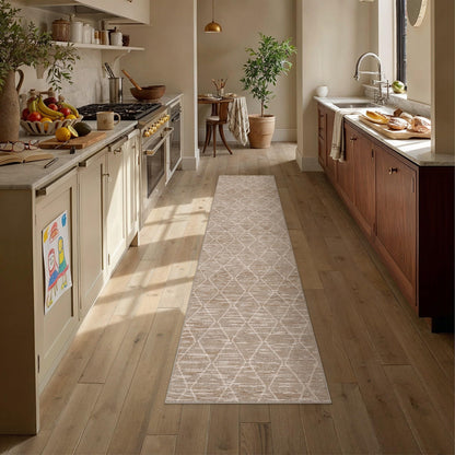 2x8 Runner Rugs Brown Washable Hallway Rug (L| Brown / 2' x 8' (Runner))