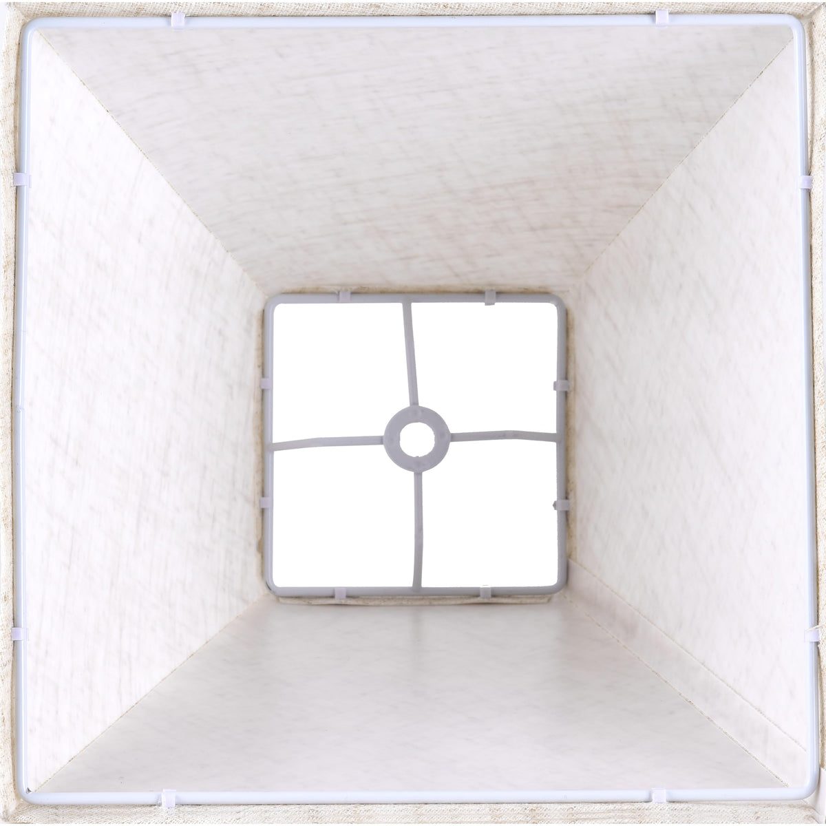 Mini Square Lamp Shades Set of 2 Small 4"×9"×8.3" Bedroom Lamp Decor (Beige-oatmeal linen / 4 × 9 × 8.3 inches (2 pack))