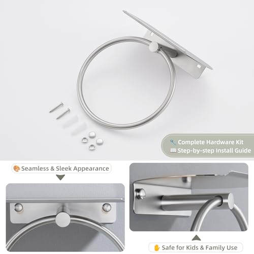 Towel Ring with Storage Shelf